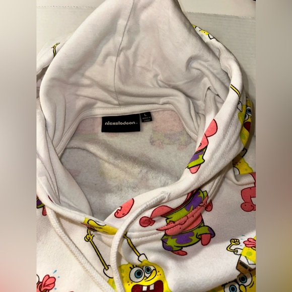 Nickelodeon SpongeBob SquarePants And Patrick Hoodie Long sleeve Cropped Large - Picture 6 of 8